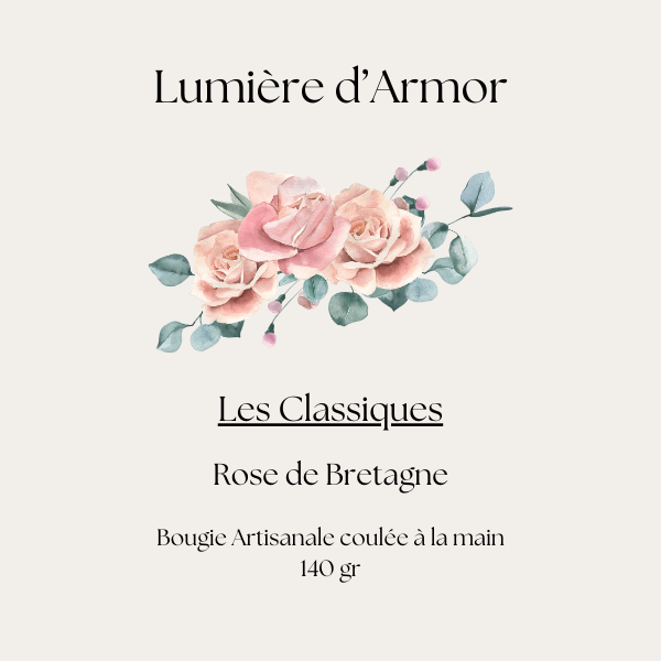 Bougie Rose de Bretagne